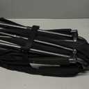 SPORT BEATS Low Beach Chairs Set of 2 Folding Beach Chairs High Back Support with Head Pillows Shoulder Straps (Black)