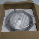 Darkaway Ceiling Light Fixtures Flush Mount Indoor Outdoor Ceiling Light with Water Ripple Glass Shade for Hallway Kitchen Bedroom Porch Living Room Black Finish (11inch)