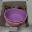 Re-Play 12 oz. Toddler Bowls Set of 4 - Kids Deep-Walled, Durable & Reusable Snack and Meal Bowls, Dishwasher & Microwave Safe, BPA-Free, Made in USA from Recycled Plastic, Princess