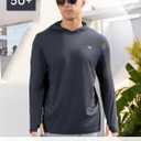 NORTHYARD Men's UPF 50+ Long Sleeve Hoodie Shirts Sun Protection Fishing Swim Beach Lightweight Quick Dry UV SPF Rash Guard (M)
