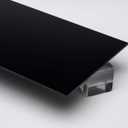1/4" (6mm) Solid Black Acrylic Plexiglass Sheet 24" x 12" Cast Thick AZM Displays