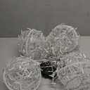 Christmas Solar String Lights Outdoor, 4Pc 160LED 29.5ft Solar Powered Globe Fairy Lights Waterproof, 8 Modes Ball Lights Outside for Tree Garden Yard Porch Lawn Holiday Decor, Warm White