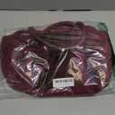 Makukke Faux Suede Tote Bag for Women, Hobo Handbag Women Vintage Shoulder Bag Purse for Work Office Travel (Red-medium-suede)