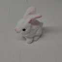 Hopearl Hopping Rabbit Interactive Electronic Pet Plush Bunny Toy with Sounds and Movements Animated Walking Wiggle Ears Twitch Nose Gift for Toddlers Birthday, White, 7''
