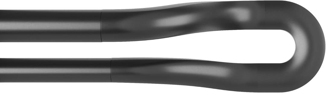 Umbra Midnight Black-Out Curtain Rod for Window, Works with All Room-Darkening Panels, Adjustable 42" to 120", Black
