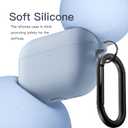 2 x Brujula Case for AirPods Pro 3 Case Silicone Protective Cover Compatible with AirPods Pro 3rd Generation 2025(Light Blue, AirPods Pro 3)