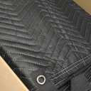 Acoustic Sound Dampening Blanket 72"x80" with Grommets, 2 Pack 850GSM Noise Reduction Cover for Studio Recording, Vocal Booth, Door & Window Insulation