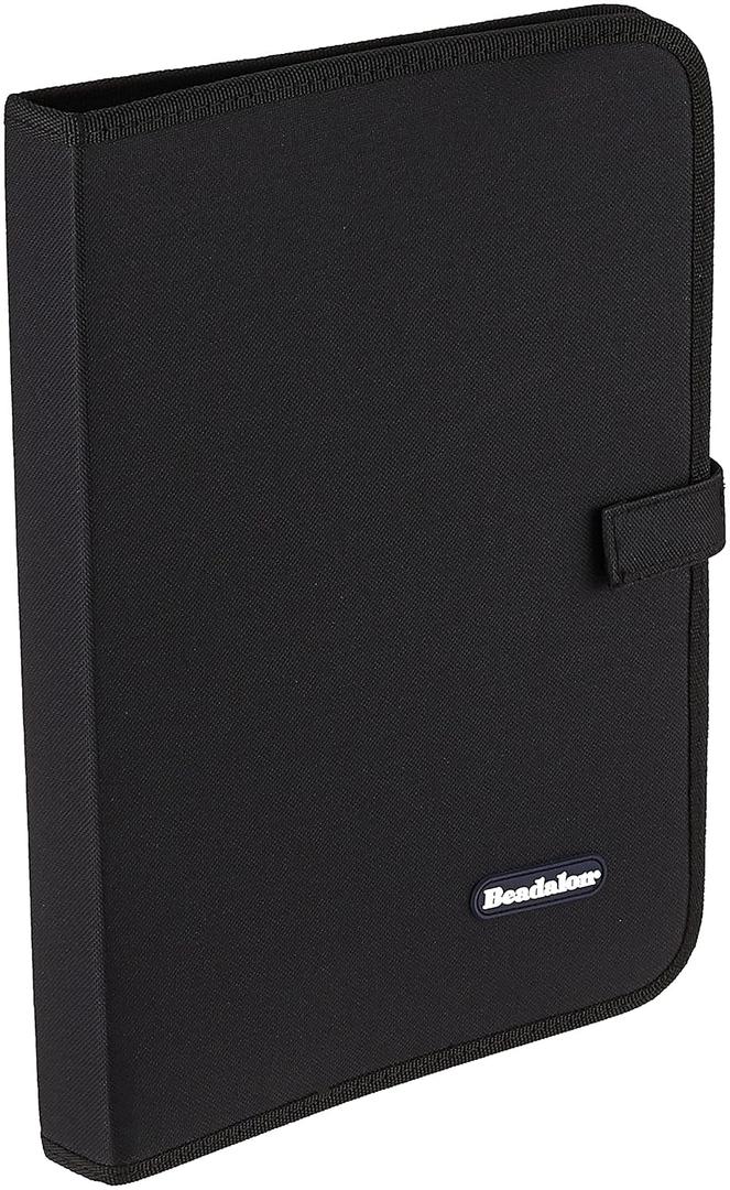 Beadalon Travel Case Fits 34" Bead Board - Fold-Over Cover Secures Bead Bead Boards for Jewelry Making with Velcro Straps, Storage for Beads, Mesh Pocket for JewelryTools