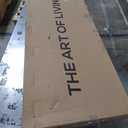 Queen Size Bed Frame，Metal Platform Bed with Headboard, Butterfly Pattern Design Headboard & Footboard, Strong Metal Slat Support, Easy Assemble, No Box Spring Needed, Noise-Free, White