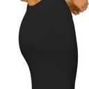 Women's Cutout Backless Maxi Dress Sexy Sleeveless Tight Slip Spaghetti Strap Long Dresses (Black)