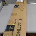 Heimlove 36 Inch Picture Ledge Shelf with Lip,Floating Shelves for Wall Set of 3,Long Wall Shelves in Varying Depths for Living Room,Bedroom,Nursery,Bookshelf - Walnut