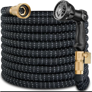 30 ft Garden Expandable Hoses - New Upgrated 2026 Flexible Water Hose - Kink-less Car Wash Pipes with Solid Brass Connector, Leakproof Lightweight Expanding Hoses for Yard,Outdoor