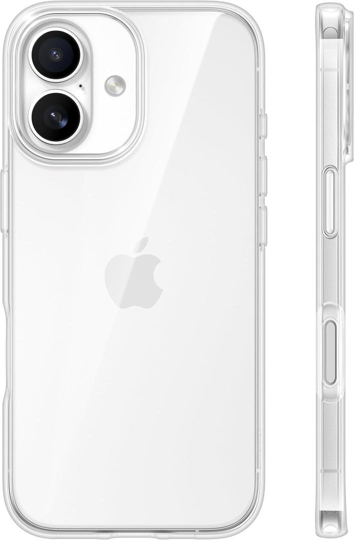 TORRAS for iPhone 17 Case Crystal Clear, [Anti-Yellowing][Military-Grade Protection], Ultra Slim Transparent Anti-Scratch Back, Soft Bumper, Non-Slip Protective Phone Cover, Clear 6.3"
