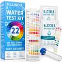 22 in 1 Drinking Water Test Kit 130 Strips - Well, Tap, Home, Swimming Pool, Hot Tub Testing Strip for Flouride, Lead, Hardness, Chlorine, Iron, Copper & More