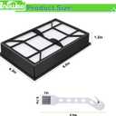 Anewise 53296 EF-9 40195 HEPA Media Filter for Kenmore 40195, 21814, 81714, 22614, 31140, 31150, BU1017, BU1018 Upright and Canister Vacuum, 4Pack