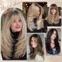 Clip in V-Shape Hair Extensions for Women 18 Inch One Piece Synthetic Straight Hair Extension Full Head Hairpiece with 5 Clips Sunny Blonde