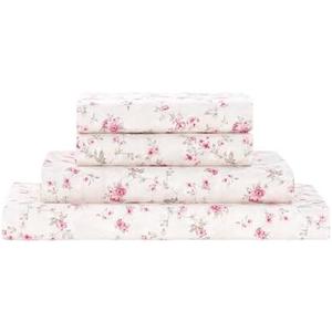 Modern Threads Silky Soft Microfiber and Wrinkle Free Sheets - Luxurious Microfiber Bed Sheets Includes Flat Sheet, Fitted Sheet with Deep Pockets, & Pillowcases Kashmir Rose, Full