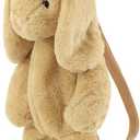 Cute Plush Backpack Cute Animal Backpack Rabbit Backpack Bags with Adjustable Straps (Khaki)
