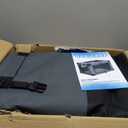 36 Inch Soft Dog Crates, Portable Travel Crate for Large Dogs, 3-Door Foldable Soft Kennel with Mesh Windows for Indoor & Outdoor Travel, with Blanket and a Foldable Bowl, Blue-L, 36.0"L x 25.0"W x 25.0"H