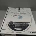 KOHLER 4639-RL-95 Cachet ReadyLatch Round Toilet Seat Soft Close, Ice Grey