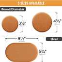 4" Felt Furniture Sliders for Hardwood Floors, 8 PCS Furniture Pads for Tile Floors, Furniture Movers Sliders for Heavy Furniture, Felt Sliders Move Large Furniture Easily