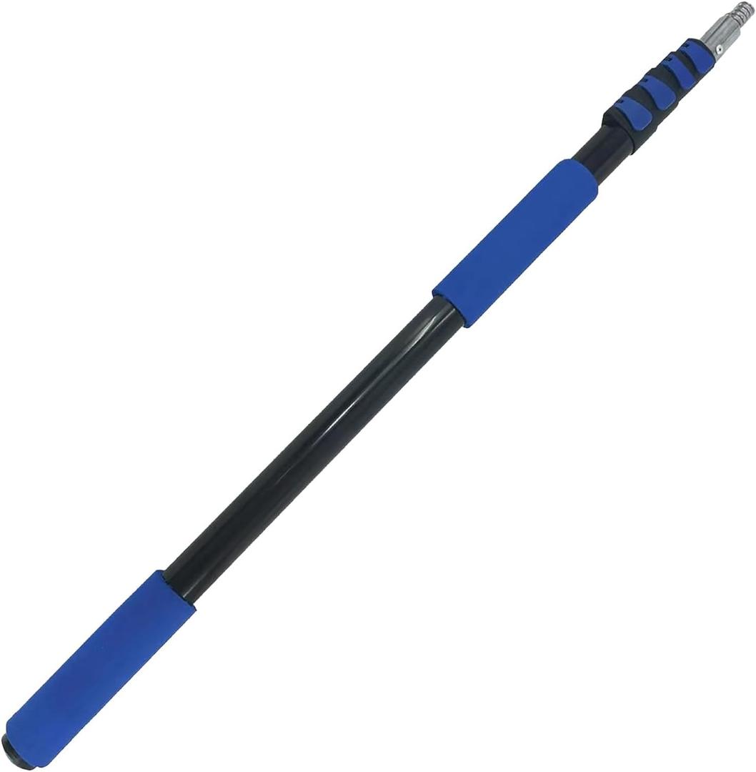 5-20FT Telescopic Extension Pole Reach to 26FT,Sturdy Aluminum Extension Pole Multi-Purpose Extension Pole with Universal Twist-on Metal Tip
