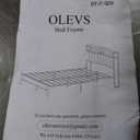 OLEVS Full Bed Frame with Headboard, Metal Platform Bed Full Size with 2-Tier Storage, LED Light & Charging Station Type C, No Box Spring Needed
