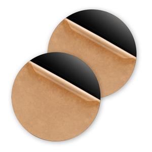 2 Pack Round Acrylic Sheet, 2.7~3mm Thick Acrylic Plastic Sheets Plexiglass Boards for Laser Cutting and DIY Craft Projects (Opaque Black, 6 Inch Diameter)