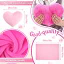Fanfanwin 36 Pcs Sleepover Party Supplies for Girl Spa Slumber Birthday Favors Throw Blanket Pillow Eye Mask Headband Scrunchies (Solid Color,30 Pink,6 Hot Pink)