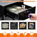 2.5 cuft Home Safe Box with Drawer | Anti-Theft Large Safe for Everyday Use