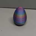 3D Printed Animals Toys: 21in Snake Egg with Flexible 3D Printed Snake for ADHD Sensory Play, Twist Open Desk Pets for Collectors & Kids, Easter Basket Stuffer-Rainbow