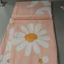 Mocsicka Daisy Baby Shower Backdrop 7x5ft Groovy Boho Floral Party Decor Cake Table Portrait Photo-Shoot Studio Props (Pink)