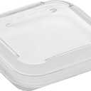 Restaurantware-LIDS ONLY: Matsuri Vision 5.4 x 5.4 x 0.7 Inch Lids For Sushi Containers, 100 Airtight Lid - Containers Sold Separately, No-Fog Design, Clear Plastic Covers, For Sushi Boxes