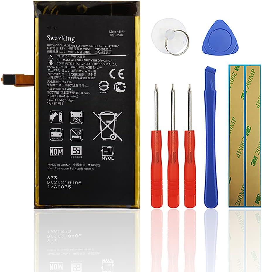 Replacement Battery Compatible with JG40 Motorola Moto G7+ G7 Plus XT1965 with Toolkit