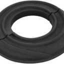 Renovators Supply Manufacturing Escutcheon Plate 3.88 in OD Escutcheon 1.5 in IPS Black Finish Aluminum Radiator Flange