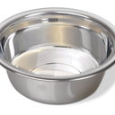 Van Ness Pets Medium Lightweight Stainless Steel Dog Bowl, 32 OZ Food And Water Dish, Natural