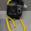 Shinic Garage Heaters for Indoor Use, Metal Portable Space Heater with Thermostat, Greenhouse heater, Adjustable Head, Tubular Stand, Padded Handle, and Wide Base for Stability