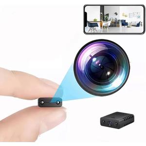 Mini WiFi Camera Security Camera HD 1080P Nanny Cam with Night VisionRemote Viewing for Security with iOS,Android Phone