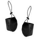 YoRise 2PCS Driving Shoe Heel Covers, Unisex Wear-Resistant Cloth Driver Heel Protective Pads, Universal Flat Shoes External Guard Cushion for Step Gas and Brake (Black)