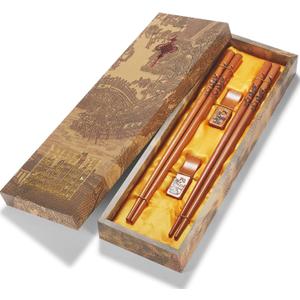 Chopstick Reusable Chinese Panda Chopsticks with Holder and Carrying Bag Chinese Traditional Stylish Set2 Pairs