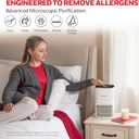 Honeywell Allergen Plus Compact HEPA Small Room Air Purifiers for Home, Up to 530 Ft Coverage, 3-in-1 Filter, Pet Dander, Smoke & Odor Reducer Air Quality Sensor with Auto Mode, White, HPA125W