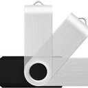 16GB USB Flash Drive KOOTION 20 Pack USB Drive Thumb Drive Bulk USB Stick Swivel for Data Storage, Black