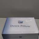 REDASW Canadian White Goose Down Pillows King 20"X36" 80% Down 20% Feather 1050 Fill Power with 100% Cotton Pillow Shell 600TC Fluffy Bed Pillows Soft (King, Pack of 1)