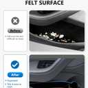 4PCS Door Side Storage Box for New 2025-2026 Tesla Model Y Juniper, Waterproof TPE Front & Rear Door Pocket Organizer Tray, New Model Y Juniper Interior Accessories
