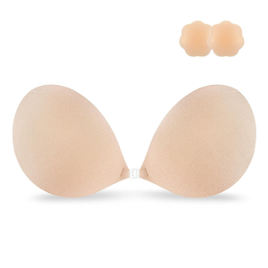 Niidor Adhesive Strapless Bra for Women Sticky Invisible Push up Silicone Bra for Backless Dress 2025 Upgraded Clasp Bras B