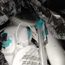 Scrubbing Steam Mop with Rotating Mop Pads, All-in-One Hard Floor Cleaner with LED Headlights