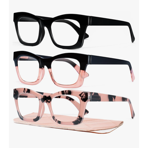 CCVOO Stylish Reading Glasses for Women, Eyeglasses, Blue Light Readers for Women, Computer Eye Glasses, Cheaters +1.5
