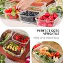 2-Pack Glass Food Storage Containers with Tempered Lids (21.3oz/2.7cup) - Airtight Snap Lock, Microwave & Oven Safe (-4~ 950F), Freezer to Baking Dish, BPA-Free, Gift Box (Pink)