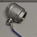 VARMHUS NPT Female 316 Stainless Steel Full Port Ball Valve Vinyl Handle WOG1000 (3")