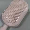 Retractable Cushion Massage Comb,Self Cleaning Hair Brush,Massage Comb With Retractable Bristles,One-pull Clean Anti Static Brushs, Hairs Styling Tools for All Hairs Types (Pink)